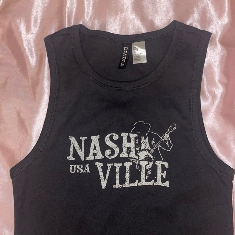 H&M Cropped Nashville Tank Top